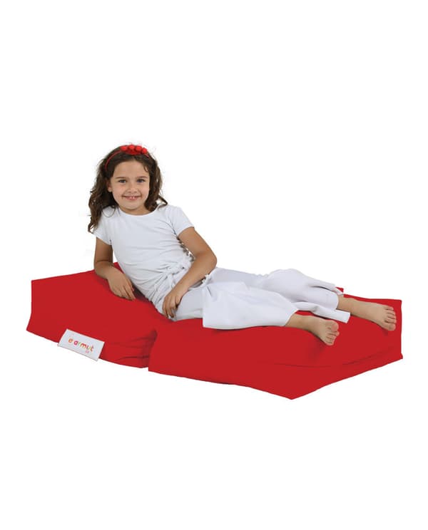 Garden Bean Bag Kids Single Seat Puff - Rød