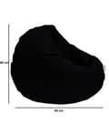 Pikkukuva 5 / 5: Garden Bean Bag Iyzi 100 tyynypussi - musta