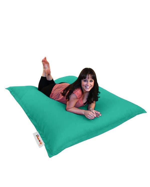 Trädgård Bean Bag Kudde Puff 100x100 - Turkos
