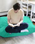 Miniatyrbild 7 av 8: Trädgård Bean Bag Kudde Puff 100x100 - Turkos