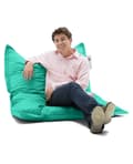 Miniatyrbild 1 av 8: Trädgård Bean Bag Kudde Puff 100x100 - Turkos