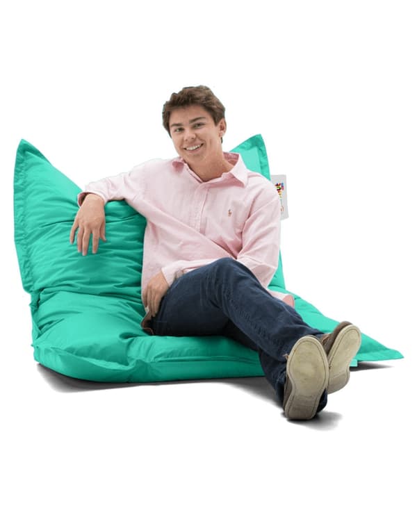 Trädgård Bean Bag Kudde Puff 100x100 - Turkos