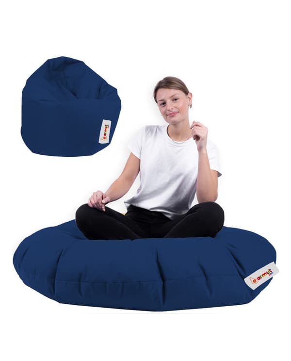 Garden Bean Bag Iyzi 100 Cushion Puf - Mørkeblå