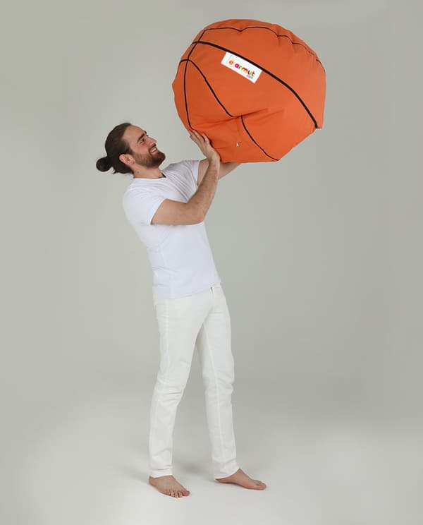 Garden Bean Bag Basketball Kids Puff - Tile Red