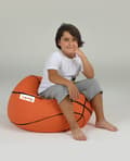 Miniatyrbilde 9 av 9: Garden Bean Bag Basketball Kids Puff - Tile Red