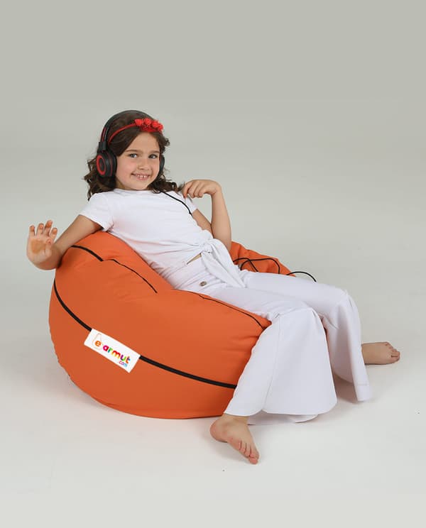 Garden Bean Bag Basketball Kids Puff - Tile Red