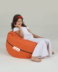 Miniatyrbilde 1 av 9: Garden Bean Bag Basketball Kids Puff - Tile Red