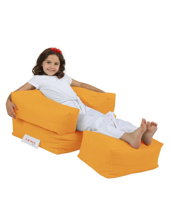 Garden Bean Bag Kids Single Seat Puff - Oransje