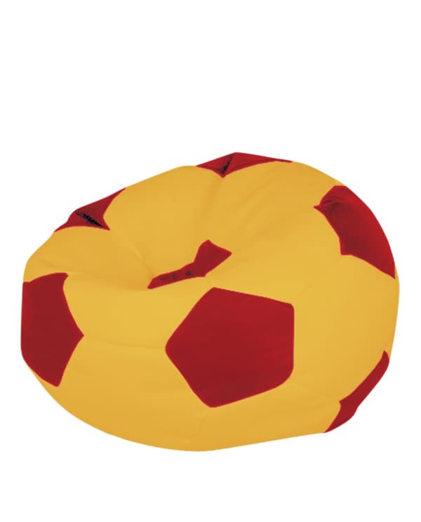 Garden Bean Bag Football Kids Pouf - keltainen, punainen