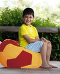 Pikkukuva 2 / 4: Garden Bean Bag Football Kids Pouf - keltainen, punainen