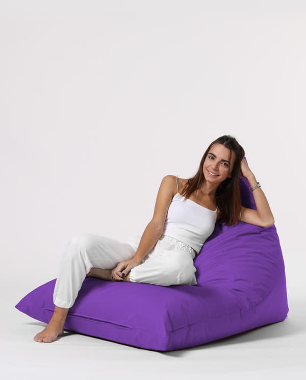 Garden Bean Bag Pyramid Big Bed Puf - Lilla