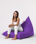 Miniatyrbilde 5 av 9: Garden Bean Bag Pyramid Big Bed Puf - Lilla