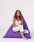 Miniatyrbilde 9 av 9: Garden Bean Bag Pyramid Big Bed Puf - Lilla