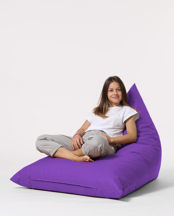 Garden Bean Bag Pyramid Big Bed Puf - Lilla
