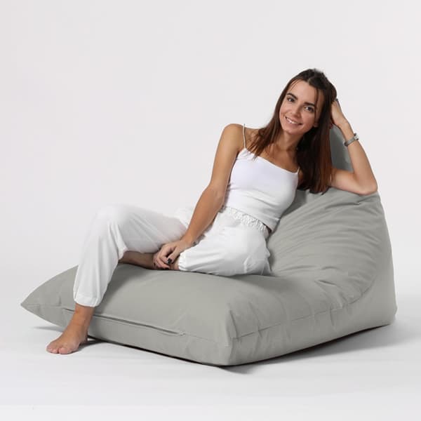 Garden Bean Bag Pyramid Big Bed Puf - Fume