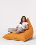Miniatyrbilde 3 av 9: Garden Bean Bag Pyramid Big Bed Puf - Oransje