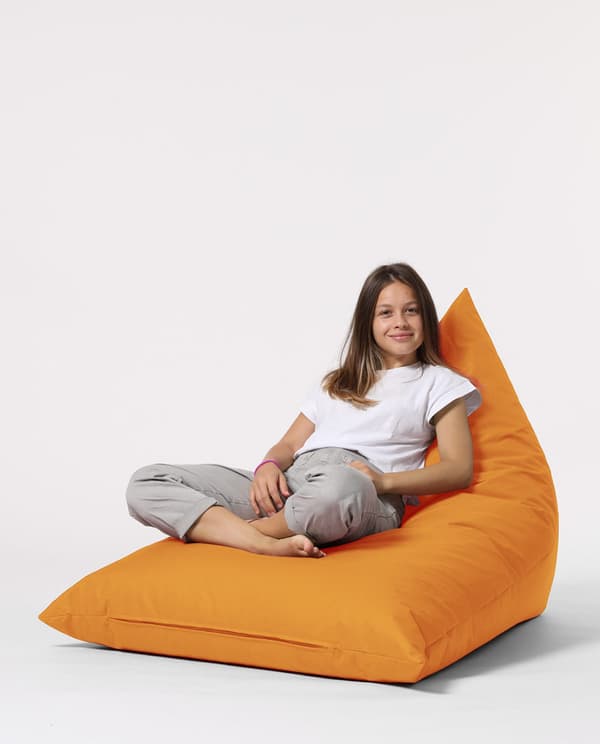 Garden Bean Bag Pyramid Big Bed Puf - Oransje