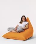 Miniatyrbilde 1 av 9: Garden Bean Bag Pyramid Big Bed Puf - Oransje