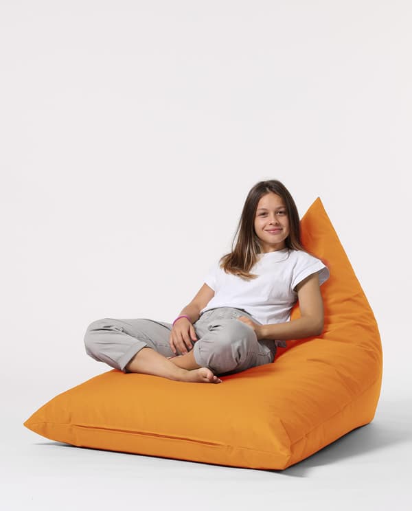 Garden Bean Bag Pyramid Big Bed Puf - Oransje
