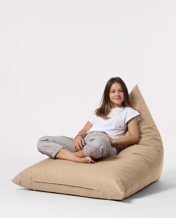 Garden Bean Bag Pyramid Big Bed Puf - Mink