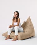 Miniatyrbilde 5 av 9: Garden Bean Bag Pyramid Big Bed Puf - Mink