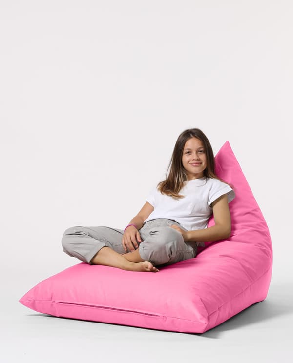 Garden Bean Bag Pyramid Big Bed Puf - Rosa