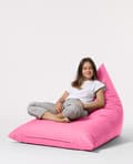 Miniatyrbilde 1 av 9: Garden Bean Bag Pyramid Big Bed Puf - Rosa