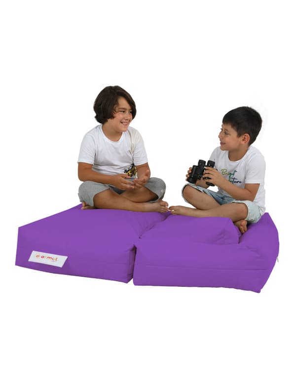 Garden Bean Bag Kids Dobbel Sete Puff - Lilla