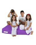 Miniatyrbilde 6 av 9: Garden Bean Bag Kids Dobbel Sete Puff - Lilla