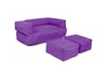 Miniatyrbilde 9 av 9: Garden Bean Bag Kids Dobbel Sete Puff - Lilla