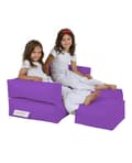 Miniatyrbilde 1 av 9: Garden Bean Bag Kids Dobbel Sete Puff - Lilla