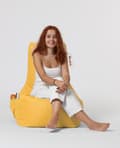 Miniatyrbilde 2 av 9: Garden Bean Bag Diamond - Gul
