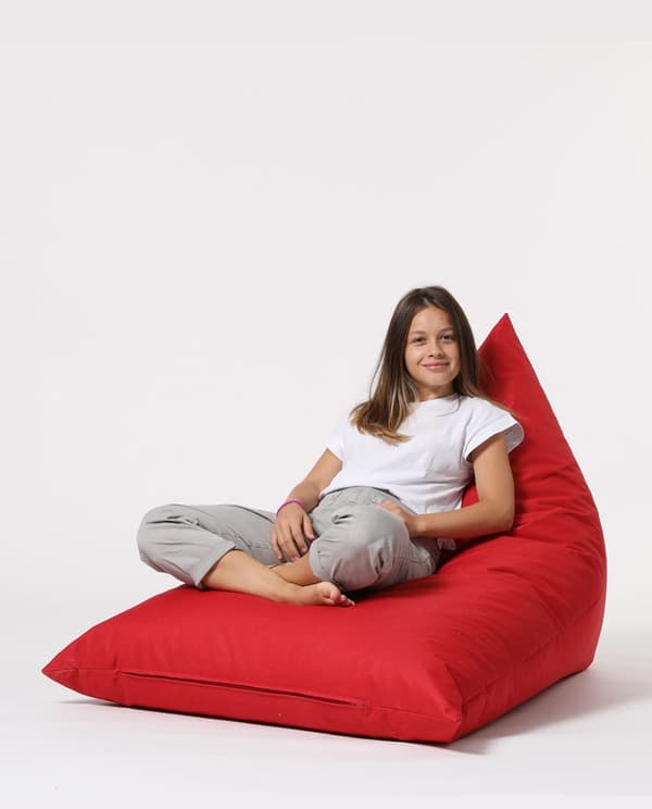 Garden Bean Bag Pyramid Big Bed Puf - Rød
