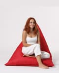 Miniatyrbilde 9 av 9: Garden Bean Bag Pyramid Big Bed Puf - Rød