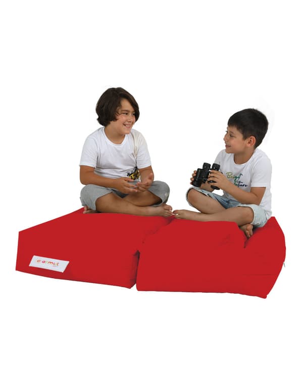 Garden Bean Bag Kids Dubbelsits sittpuff - Röd