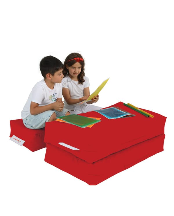 Garden Bean Bag Kids Dubbelsits sittpuff - Röd