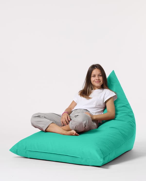 Garden Bean Bag Pyramid Big Bed Puf - Turkis