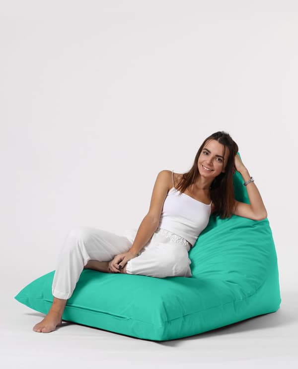 Garden Bean Bag Pyramid Big Bed Puf - Turkis