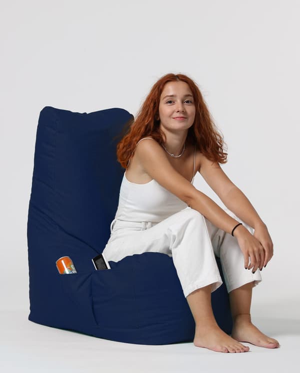 Garden Bean Bag Diamond - Mørkeblå