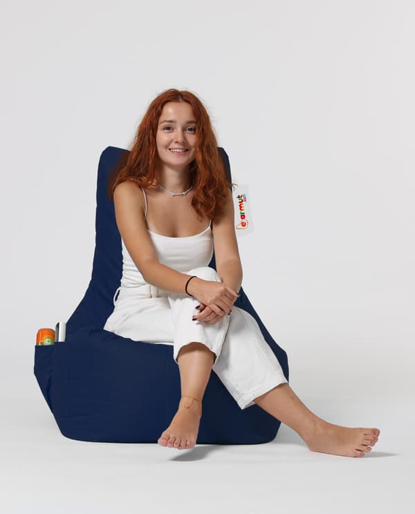 Garden Bean Bag Diamond - Mørkeblå