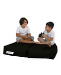 Miniatyrbillede 5 af 9: Garden Bean Bag Kids Dobbeltsæde puf - Sort