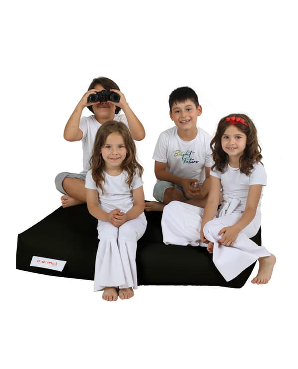 Garden Bean Bag Kids Dobbeltsæde puf - Sort