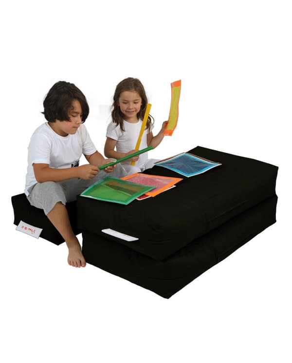 Garden Bean Bag Kids Dobbeltsæde puf - Sort