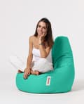 Miniatyrbilde 1 av 8: Garden Bean Bag Drop L - Turkis