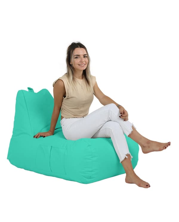 Garden Bean Bag Trendikäs Comfort Bed Pouf - turkoosi