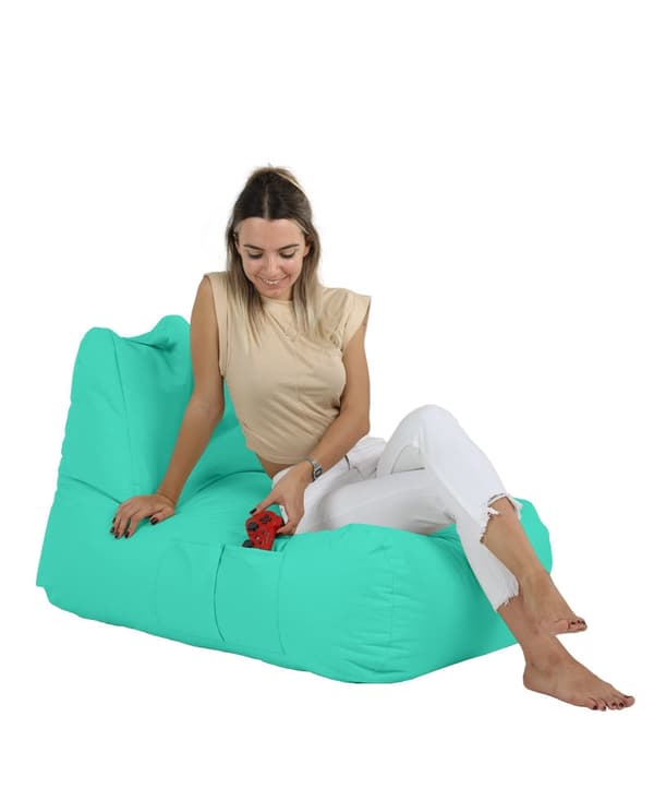 Garden Bean Bag Trendikäs Comfort Bed Pouf - turkoosi