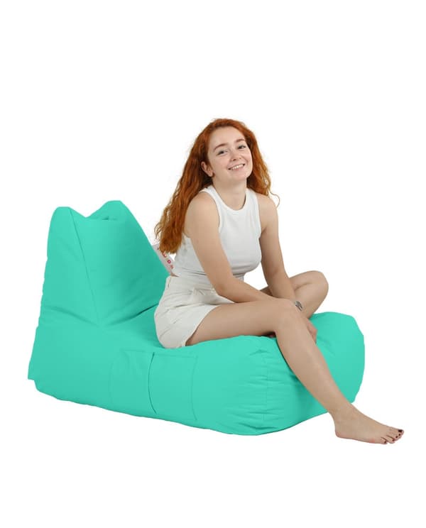 Garden Bean Bag Trendikäs Comfort Bed Pouf - turkoosi