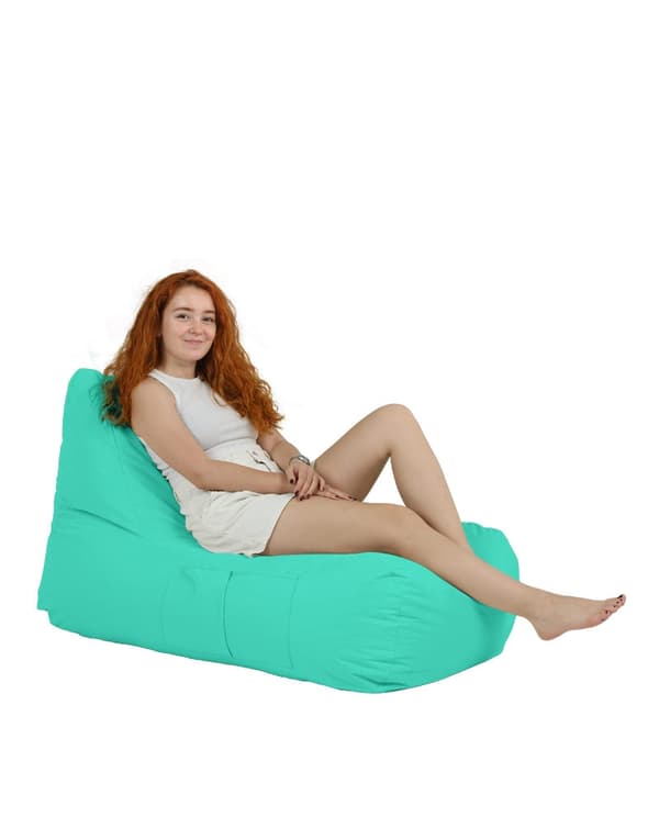 Garden Bean Bag Trendikäs Comfort Bed Pouf - turkoosi