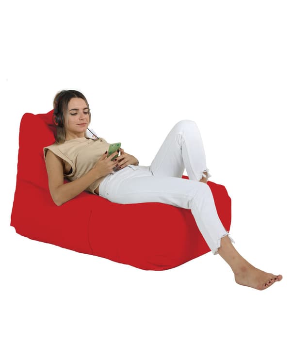 Garden Bean Bag Trendy Comfort Sengepuf - Rød