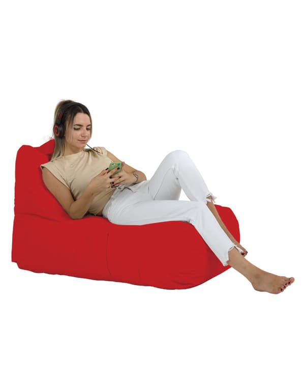 Garden Bean Bag Trendy Comfort Sengepuf - Rød